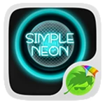 simple neon keyboard android application logo